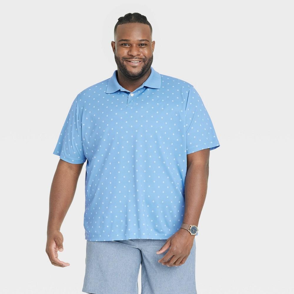 Mens Big & Tall Performance Polo Shirt - Goodfellow & Co Blue 4XLT Product Image