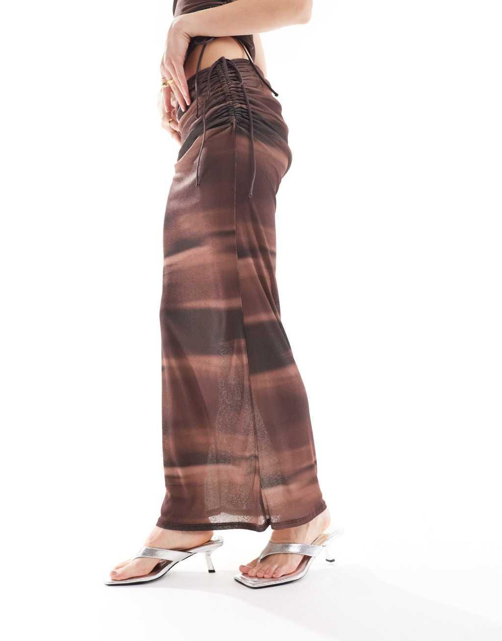 COLLUSION printed maxi skirt Product Image