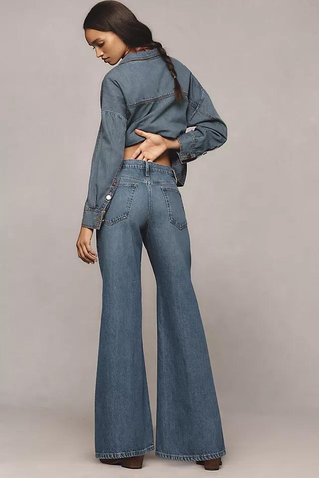 FRAME Petite Pixie Easy Wide Flare Jeans Product Image