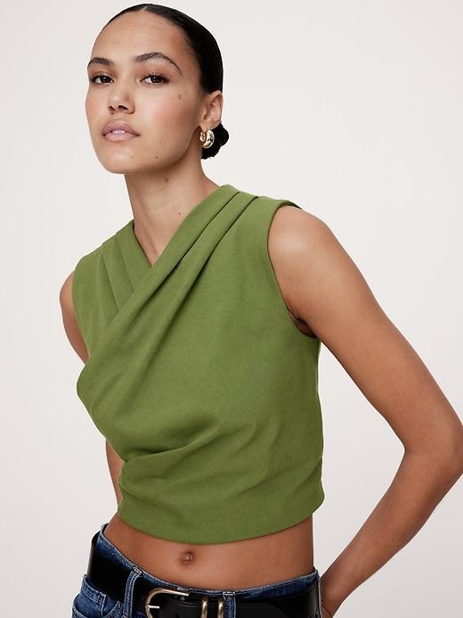 Cotton Wrap Crop Top Product Image