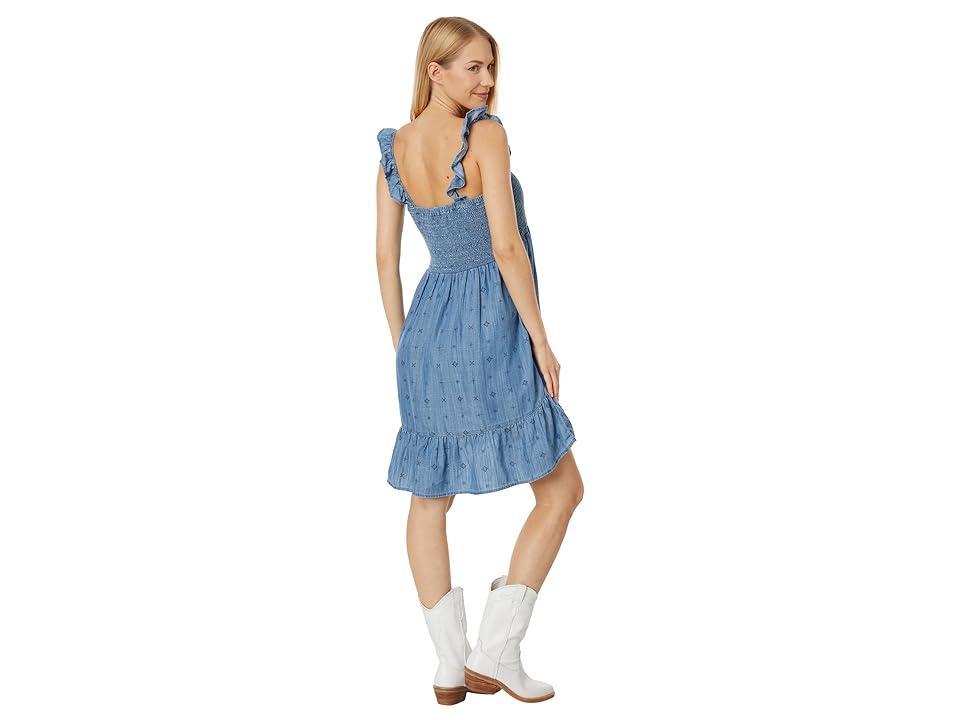 Ariat Paisley Pursuit Dress (Light Denim Blue) Women's Dress Product Image