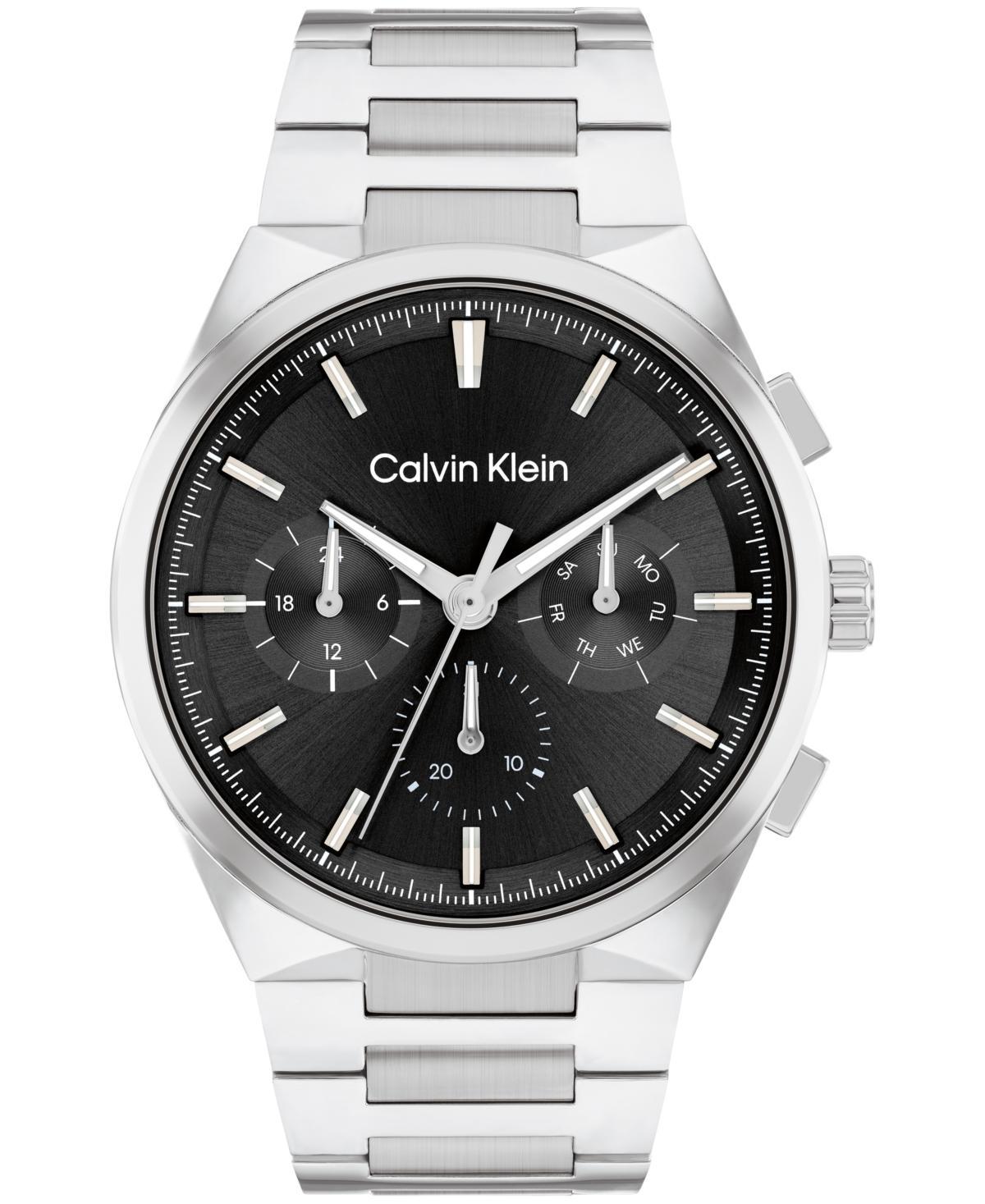 Calvin Klein Mens Multifunction H-Link Bracelet Watch - Metallic Product Image