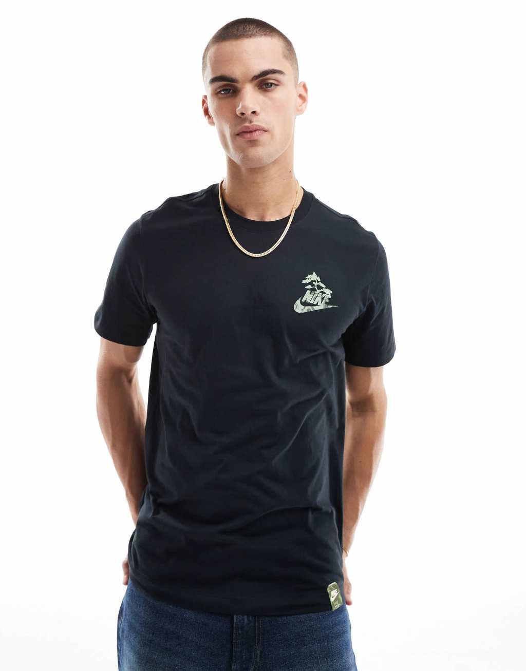 Nike Slow Your Sole graphic T-shirt in black Product Image