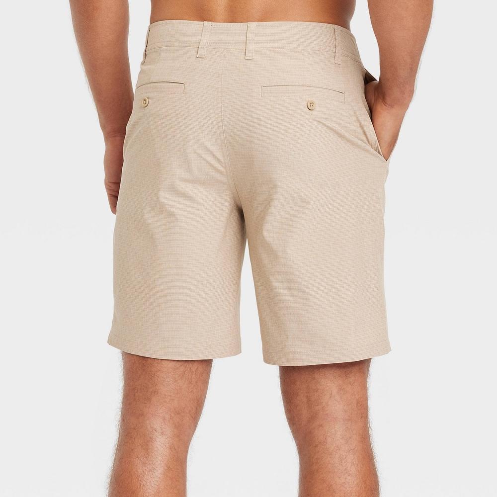 Mens 9 Hybrid Swim Shorts - Goodfellow & Co Almond 36 Product Image