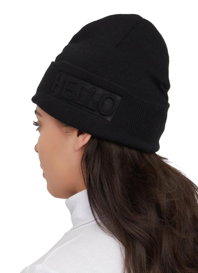 Hello Embossed Beanie Female Product Image