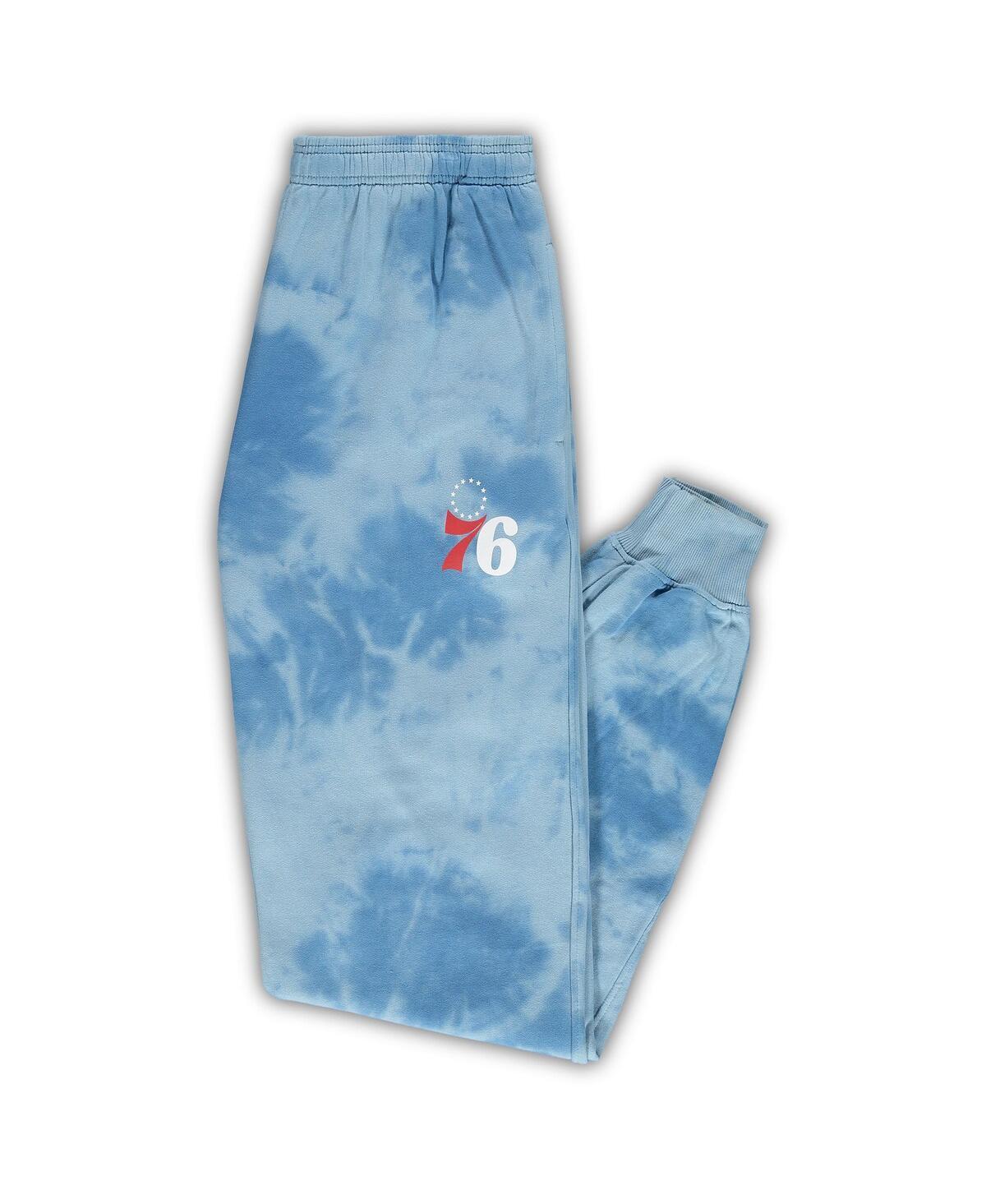 Mens Fanatics Branded Royal Philadelphia 76ers Big & Tall Wordmark Cloud Dye Jogger Pants Product Image