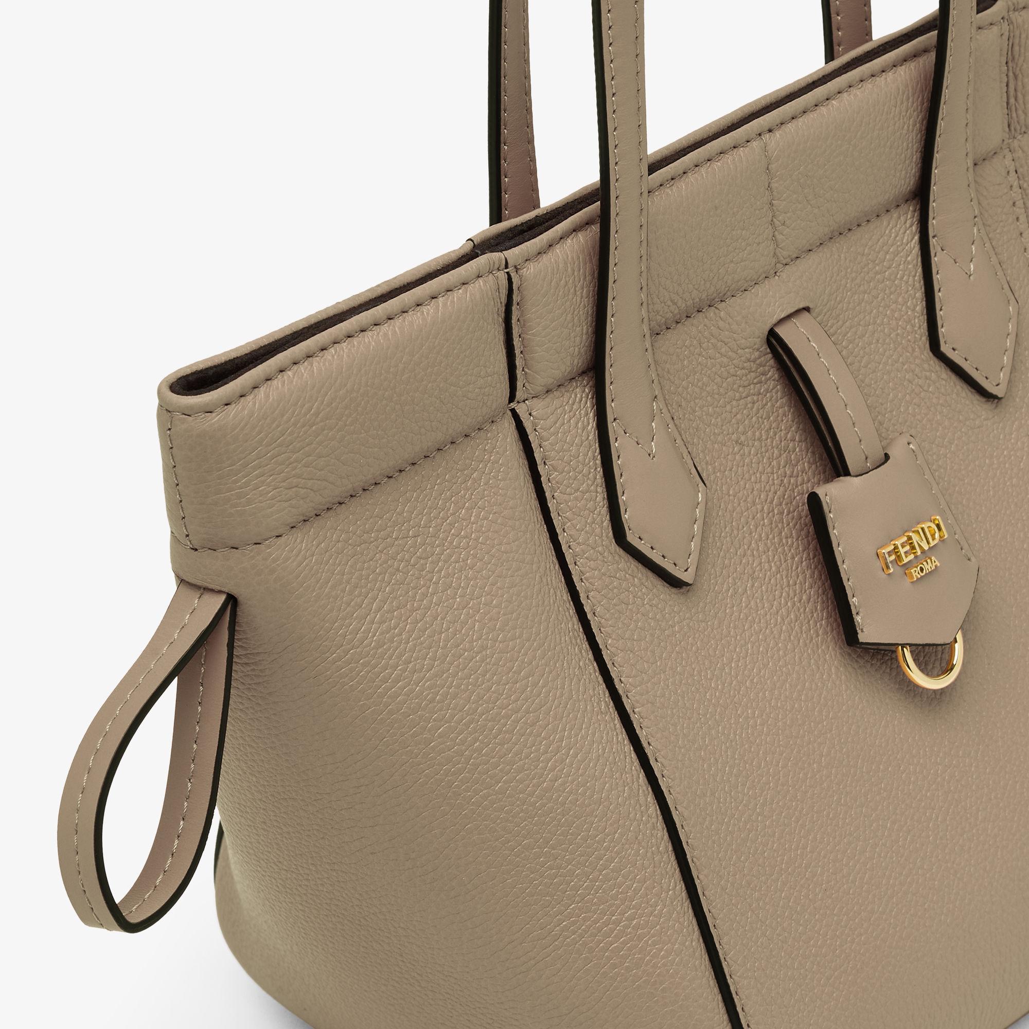 Fendi Origami MiniDove gray leather mini bag that can be transformed Product Image