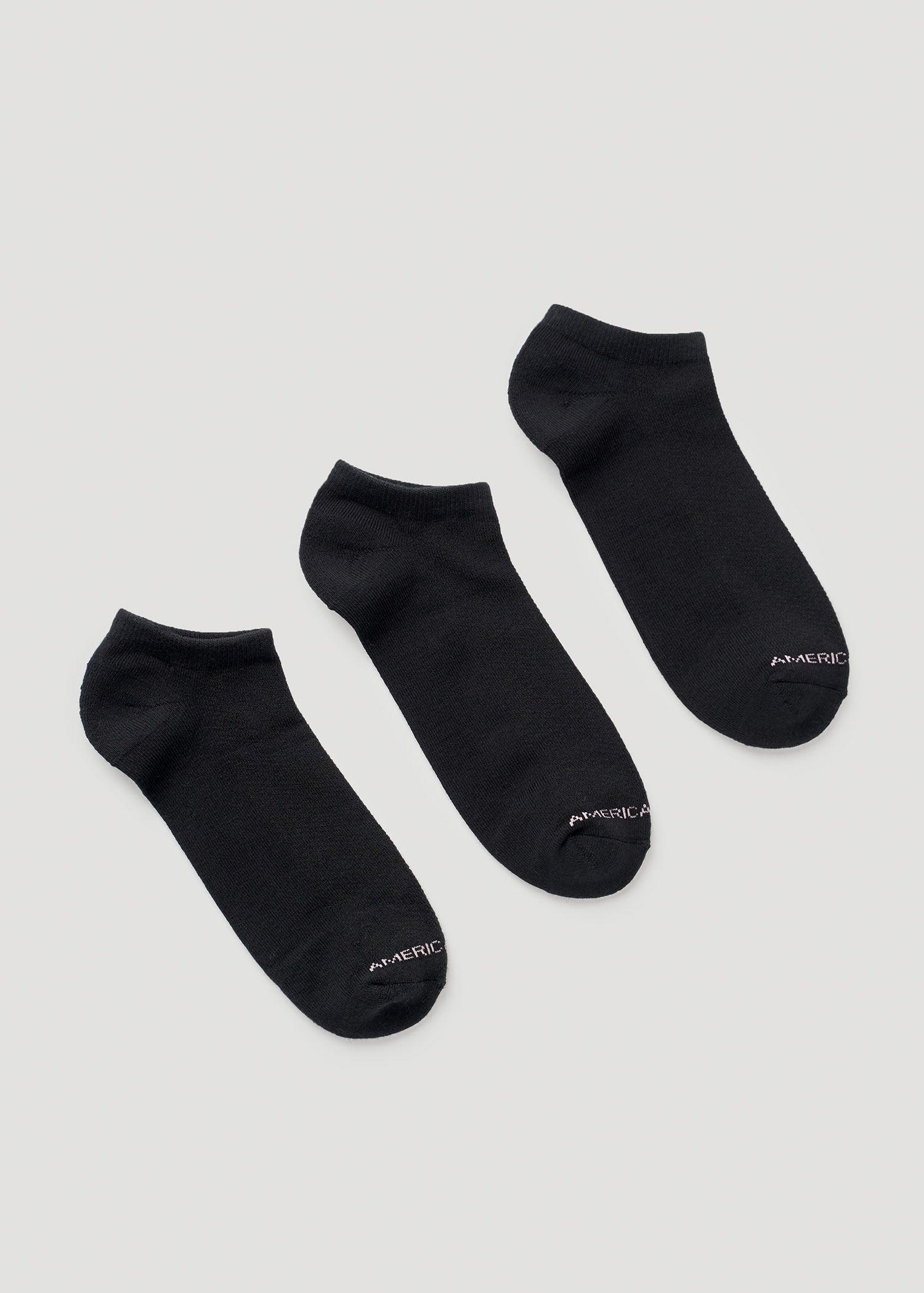 Women's Ankle Socks (X-Large Size: 10-13) | Black 3 Pack Product Image