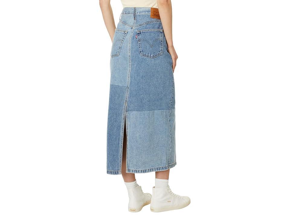 Levi's(r) Premium Button Midi Skirt Patch (Clean Craft) Women's Skirt Product Image