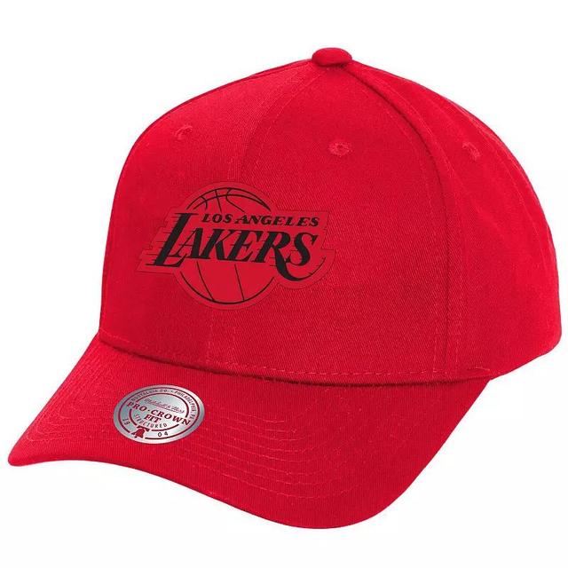 Mens Mitchell & Ness Los Angeles Lakers Fire Pro Crown Snapback Hat Product Image