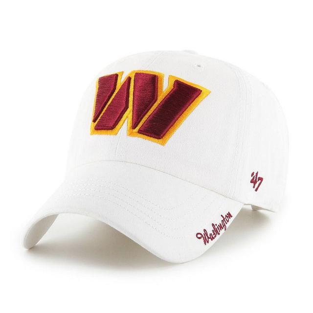 Womens 47 White Washington Commanders Miata Clean Up Adjustable Hat Product Image