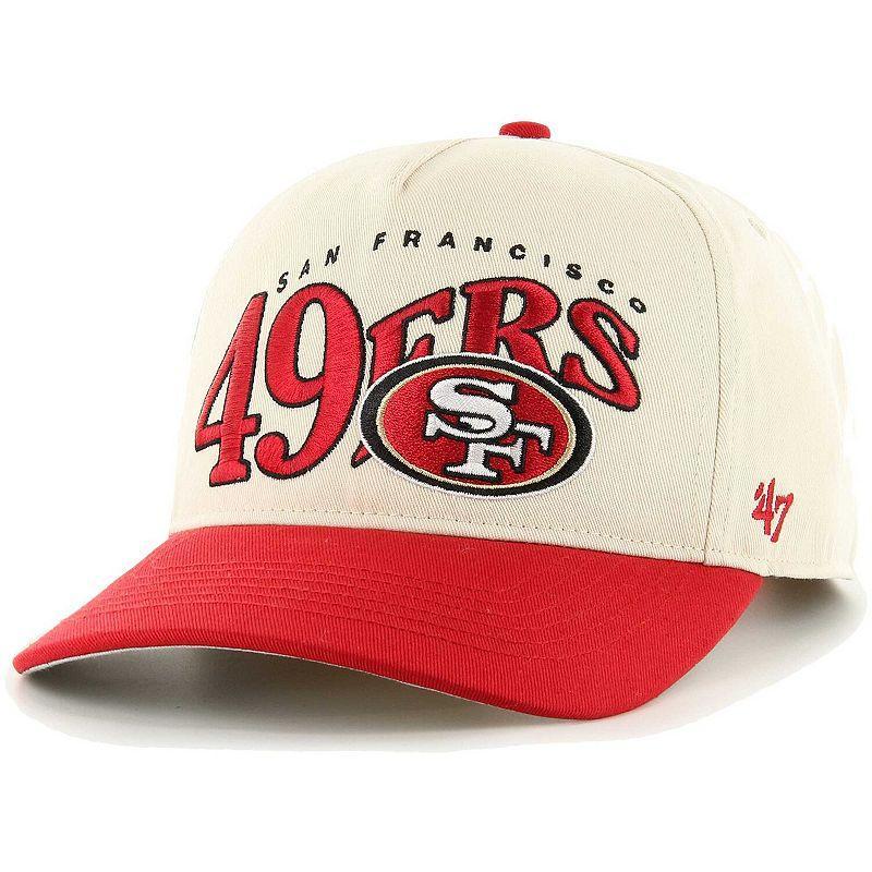 Mens 47 Khaki/Scarlet San Francisco 49ers Wave Hitch Adjustable Hat Product Image