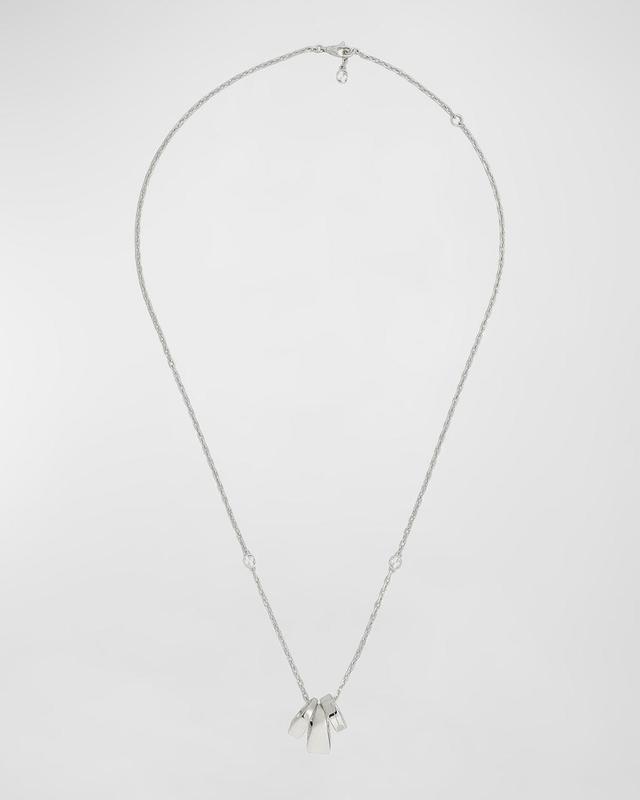 Mens Diagonal Interlocking G Necklace with Pendants Product Image