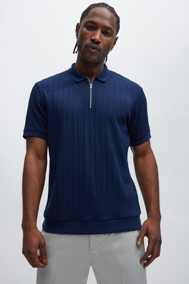 Caddie Short Sleeve Polo - Navy Product Image