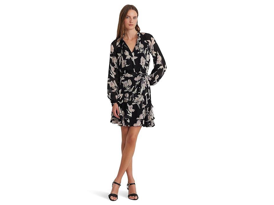 Women's Floral Fit & Flare Dress, Regular & Petite Product Image