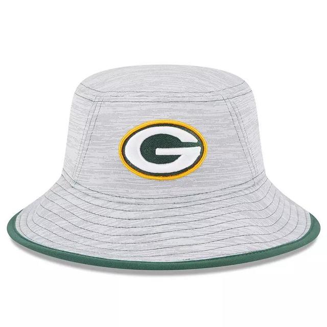 Mens New Era Gray Green Bay Packers Game Bucket Hat Product Image