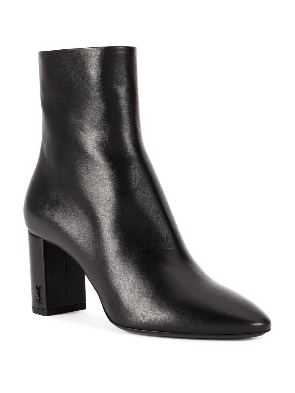 Lou Leather Ankle Boots In Black Product Image