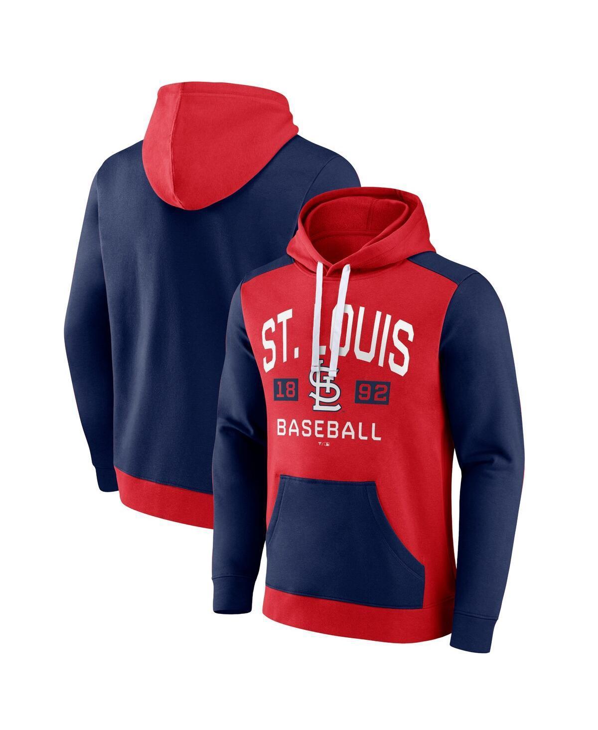 Mens Fanatics Branded /Navy St. Louis Cardinals Chip In Team Pullover Hoodie Product Image