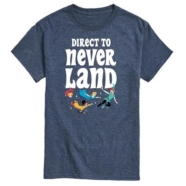 Disneys Peter Pan Big & Tall Never Land Graphic Tee, Mens Product Image