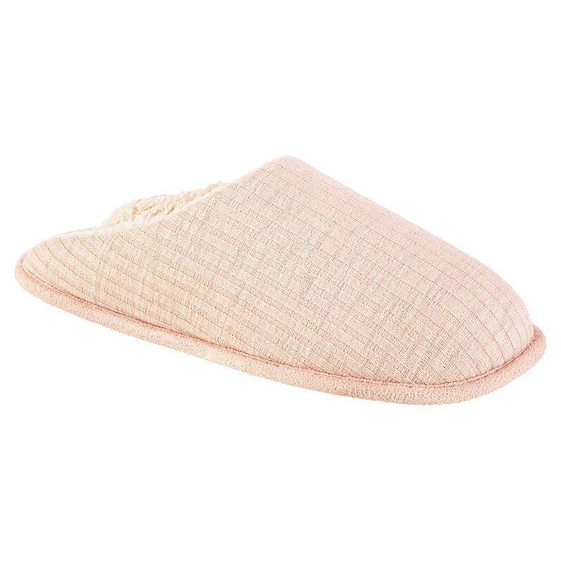 isotoner Fine Guage Rib Knit Womens Scuff Slippers Product Image