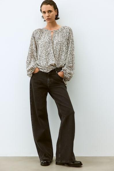 Oversized Crêpe Blouse Product Image