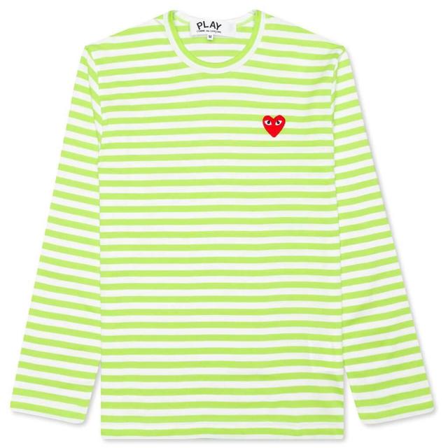 Pastelle Women's Striped L/S Shirt - Green Female Product Image