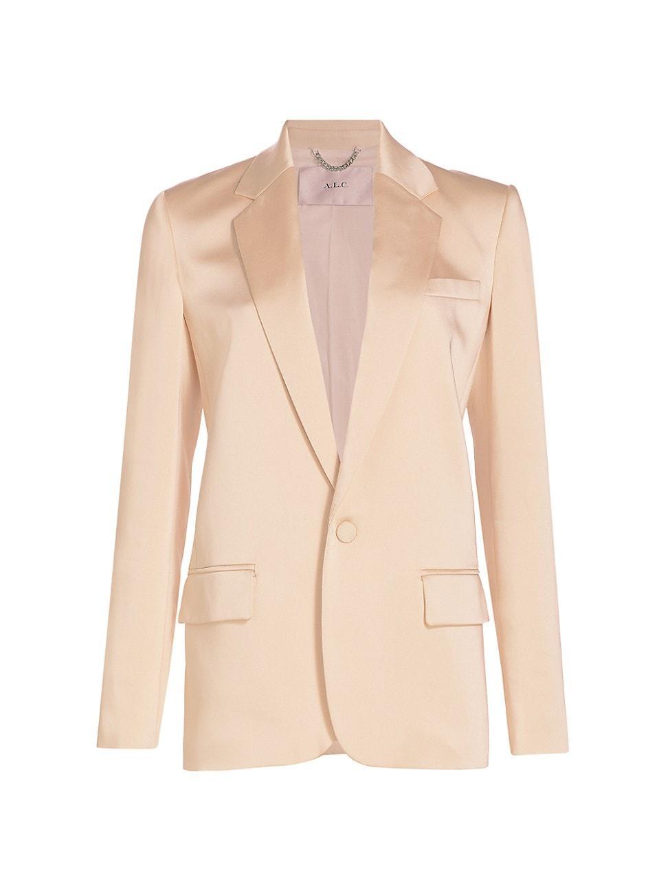 Womens Axel Single-Breasted Satin Jacket Product Image