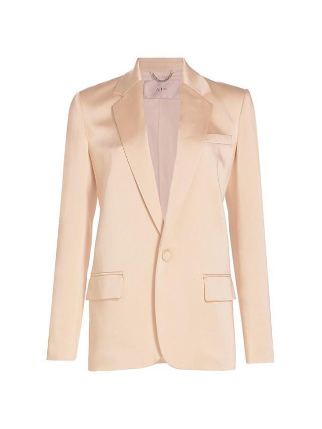 Womens Axel Single-Breasted Satin Jacket Product Image