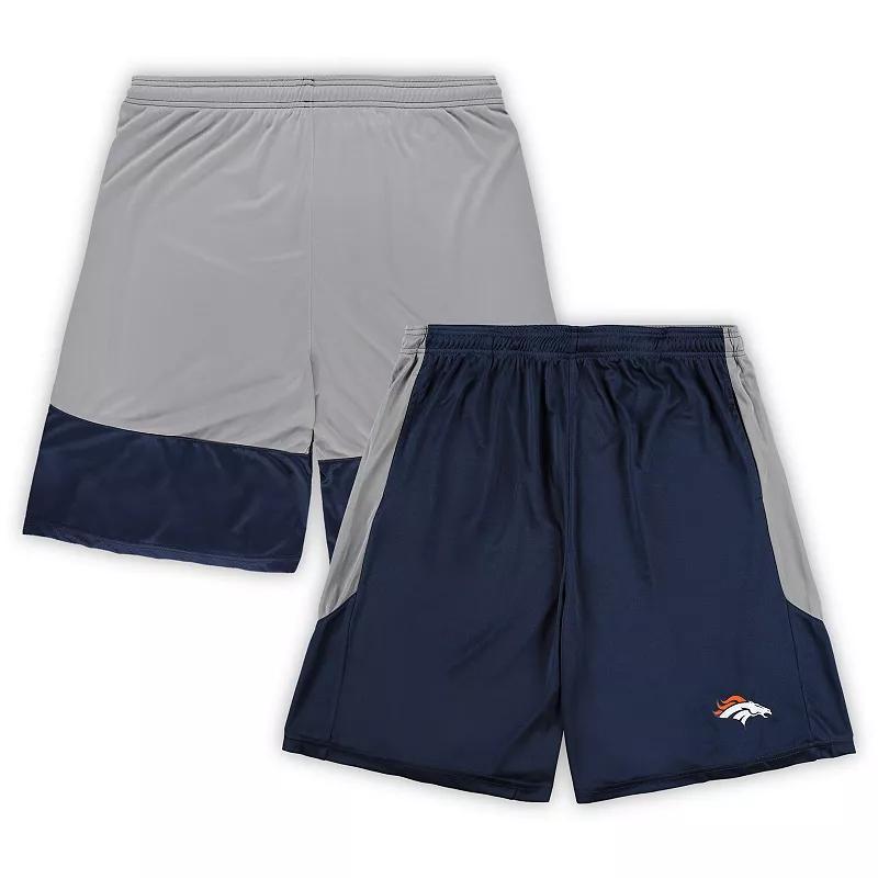 Mens Fanatics Denver Broncos Big & Tall Team Logo Shorts Blue Product Image