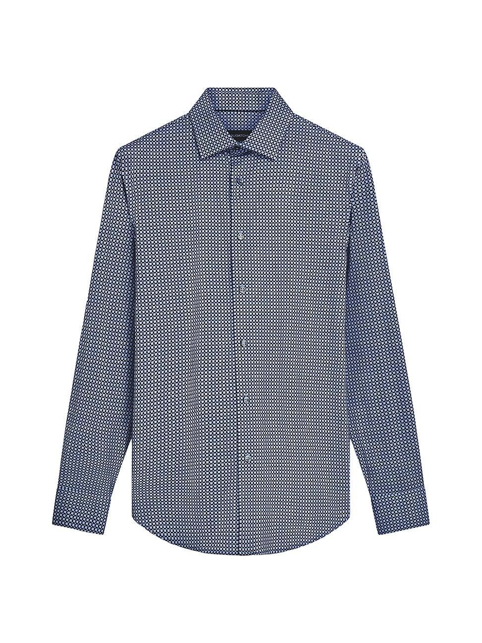 Mens James Abstract Button-Front Shirt Product Image