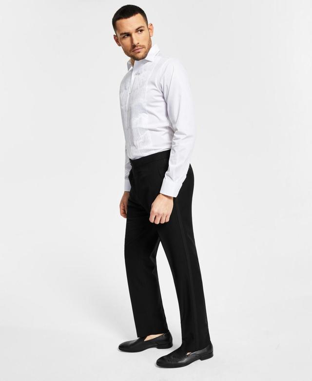 Alfani Mens Classic-Fit Stretch Black Tuxedo Pants, Created for Macys Product Image