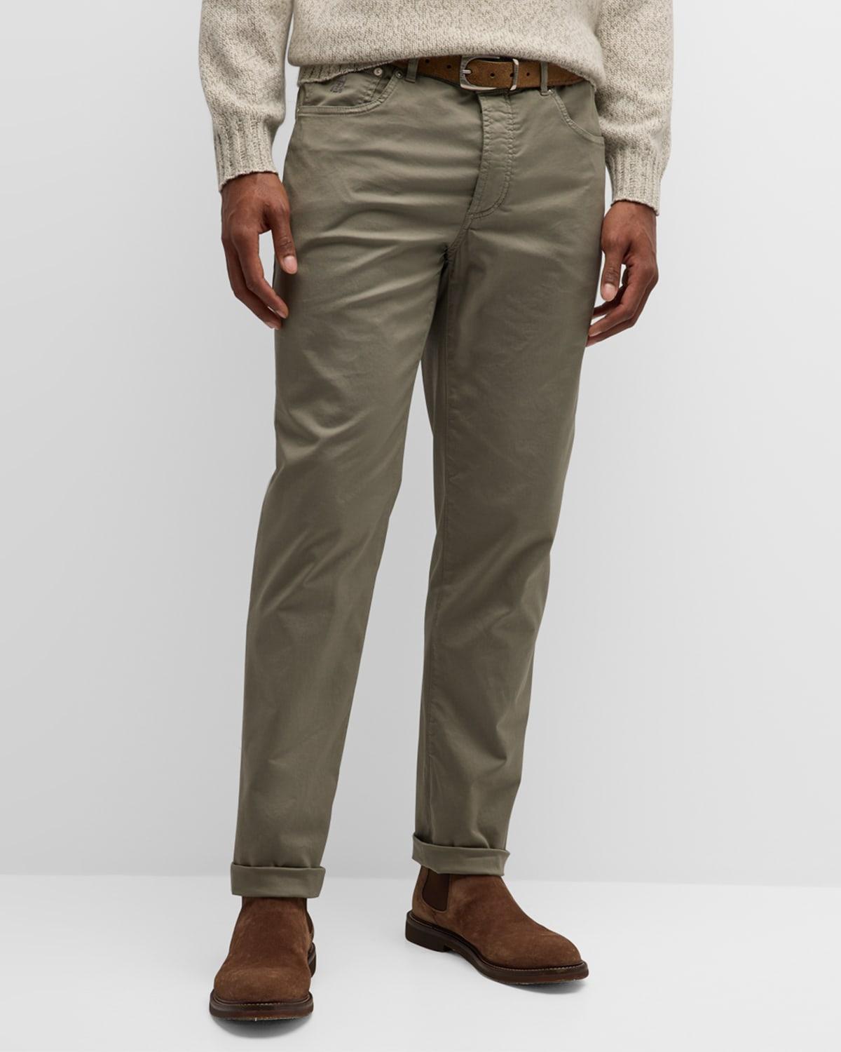 Mens Garment-Dyed 5-Pocket Pants Product Image