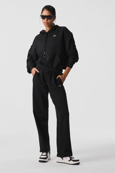 Accolade Straight Leg Sweatpant - Black Product Image