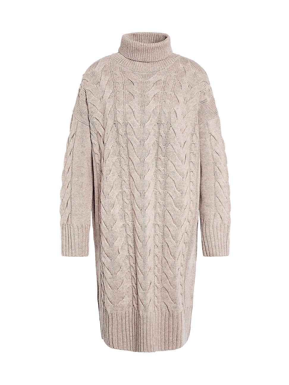 Womens Woodlane Wool-Blend Funnel Neck Sweaterdress product image