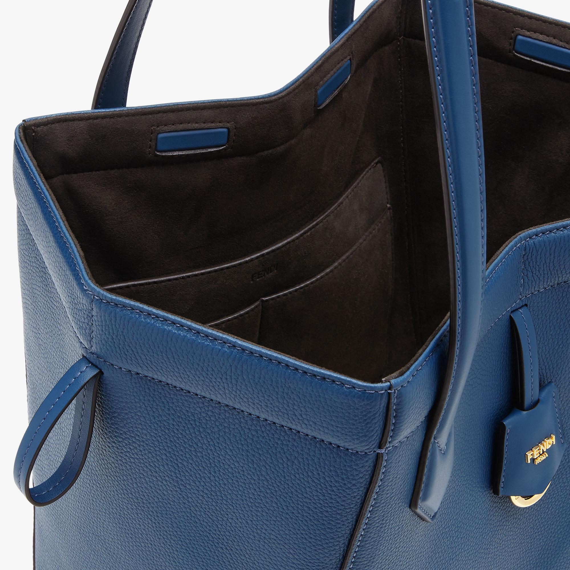 Fendi Origami MediumTransformable blue leather bag Product Image