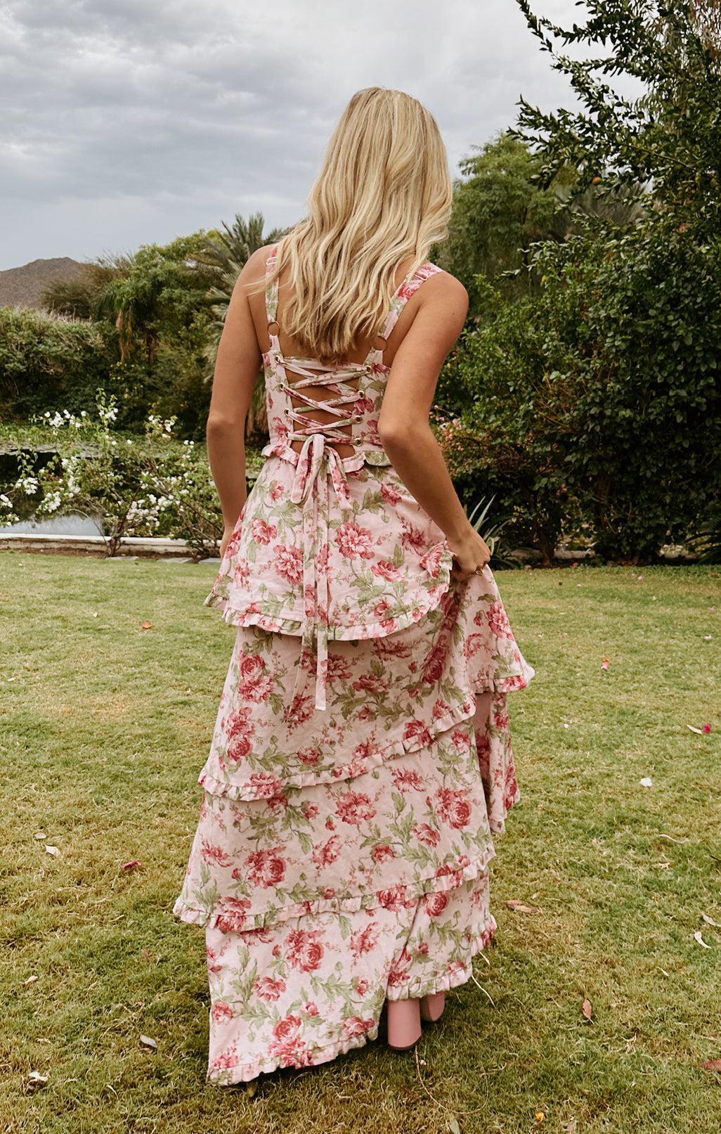 Lady Corset Dress ~ Garden Romantic Product Image