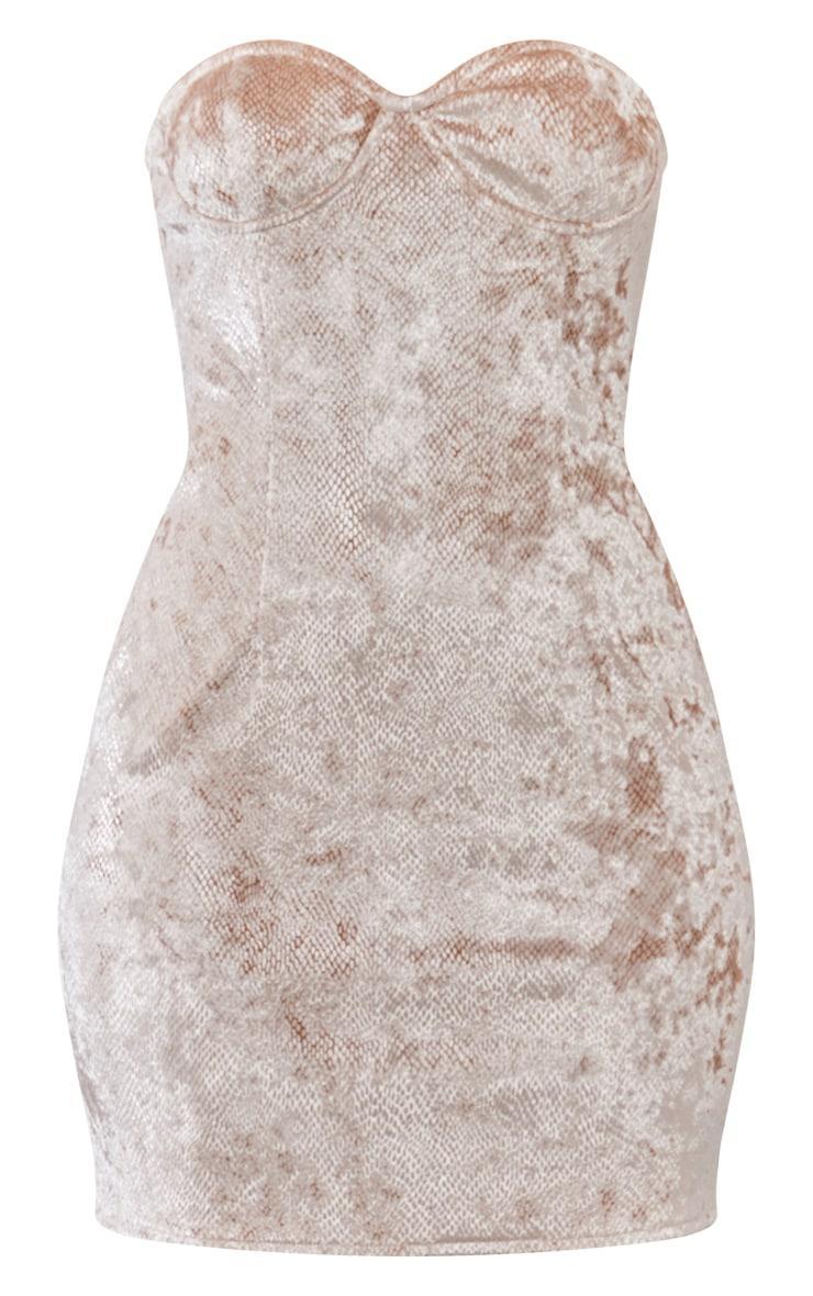 Tall Metallic Textured Bodycon Mini Dress Product Image