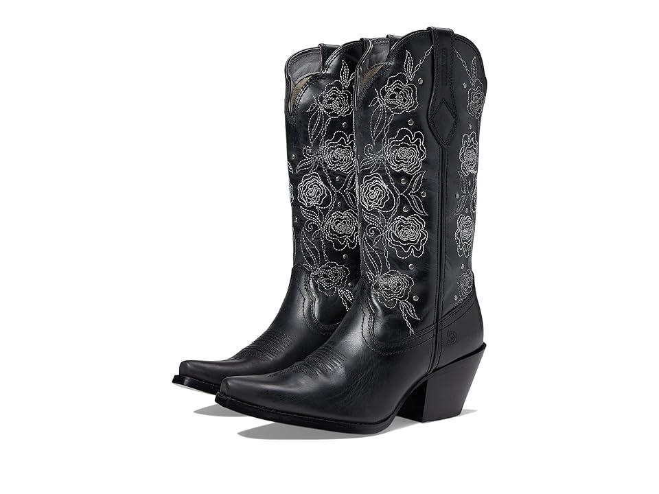 Durango Crush 13 Western Snip Toe w/ Rose Embossed Women's Shoes Product Image