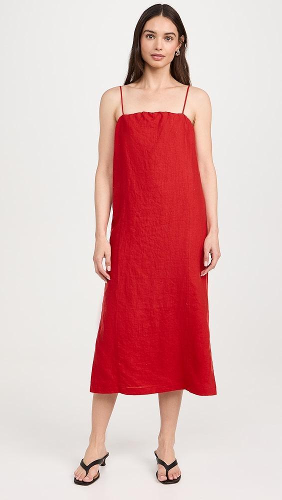 DONNI. The Linen Spaghetti Dress | Shopbop Product Image