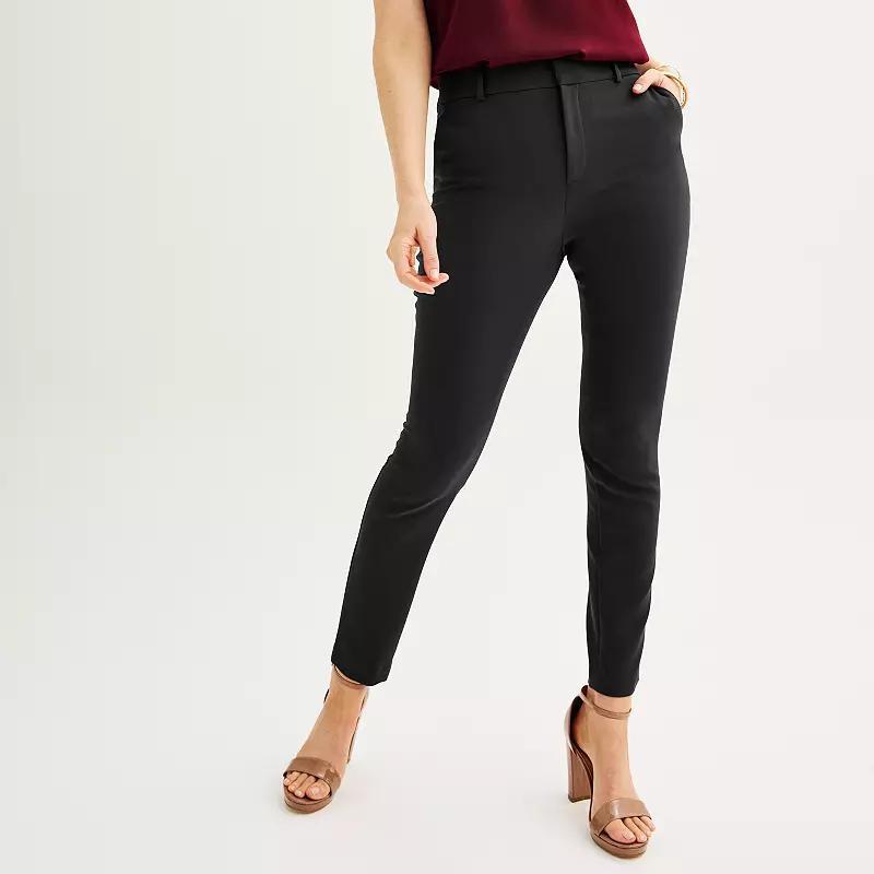 Petite Nine West Magic Waist Skinny Ankle Pants, Womens Product Image