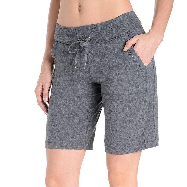 Womens Danskin High-Waisted Bermuda Shorts Grey Product Image