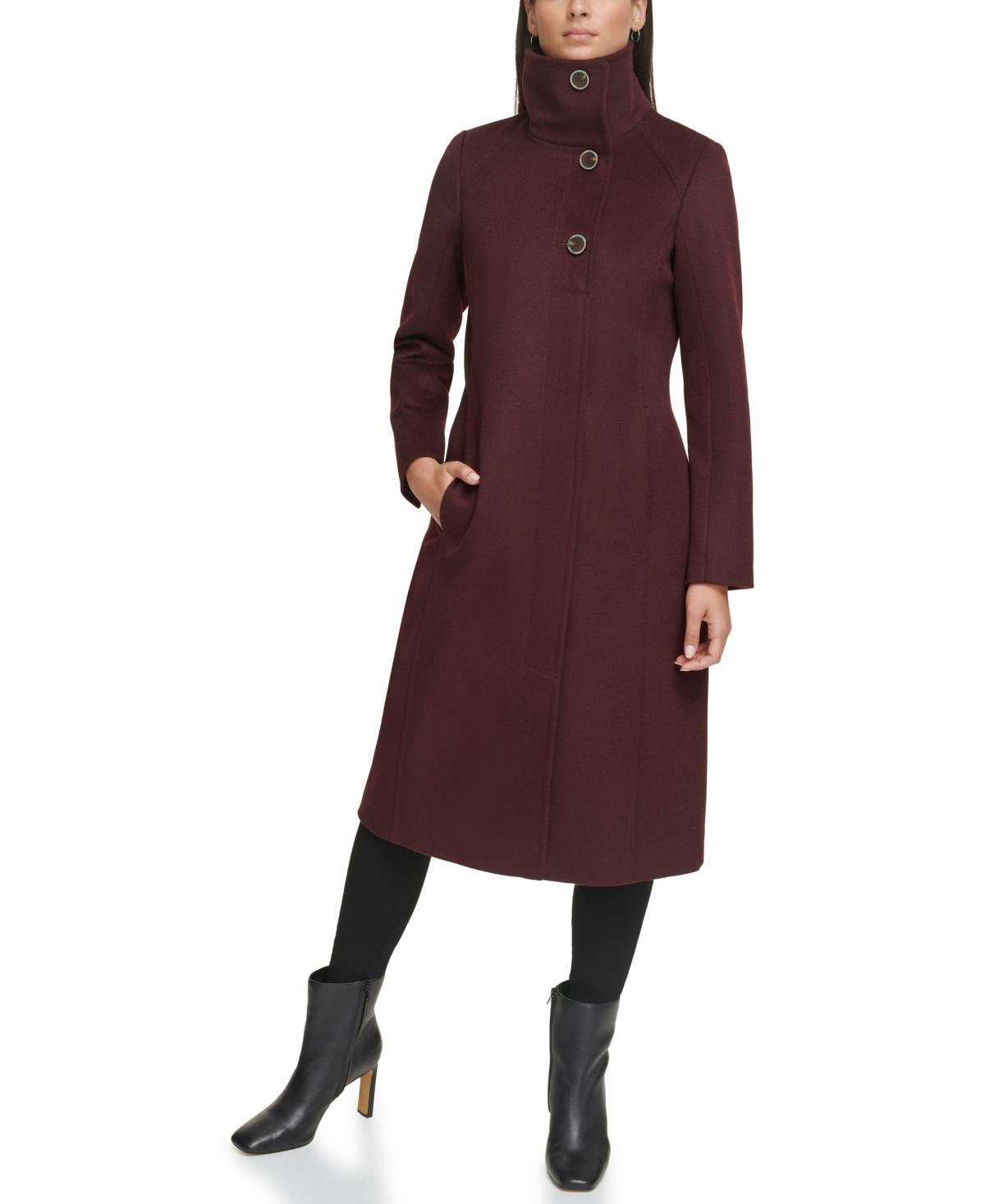 Kenneth Cole Womens Classic Wool Walker Coat Product Image