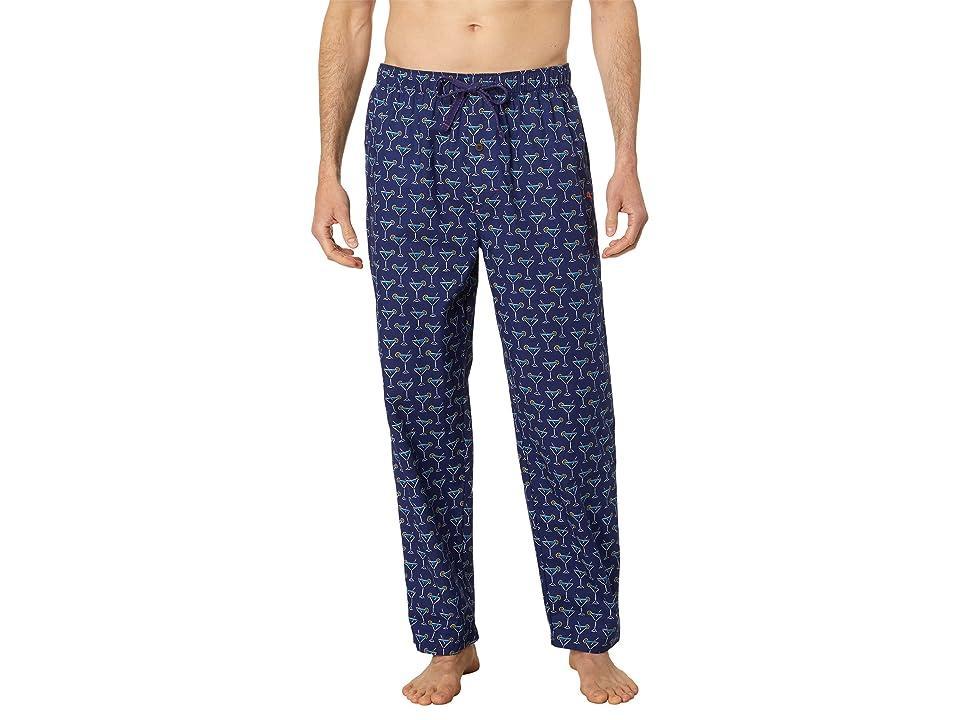 Tommy Bahama Cotton Woven Pants (Navy Cocktails) Men's Pajama Product Image