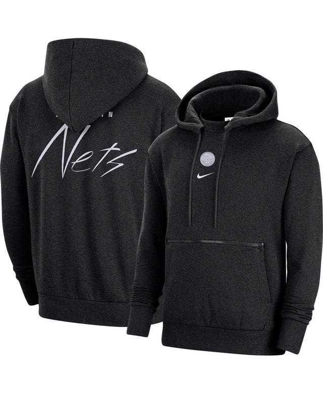 Brooklyn Nets Courtside Nike Men's NBA Pullover Fleece Hoodie Product Image