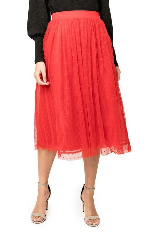 GIBSONLOOK Swiss Dot Layered Tulle Skirt product image