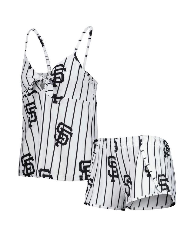 Womens Concepts Sport White San Francisco Giants Reel Allover Print Tank Top & Shorts Sleep Set Product Image