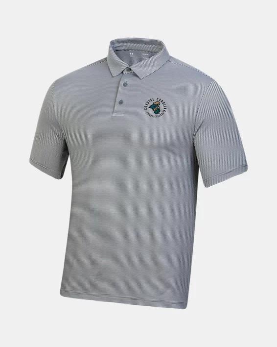 Mens UA Tee To Green Collegiate Stripe Polo Product Image