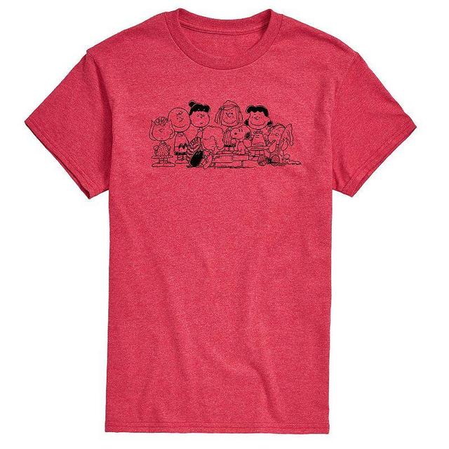 Mens Peanuts Group Outline Tee Product Image