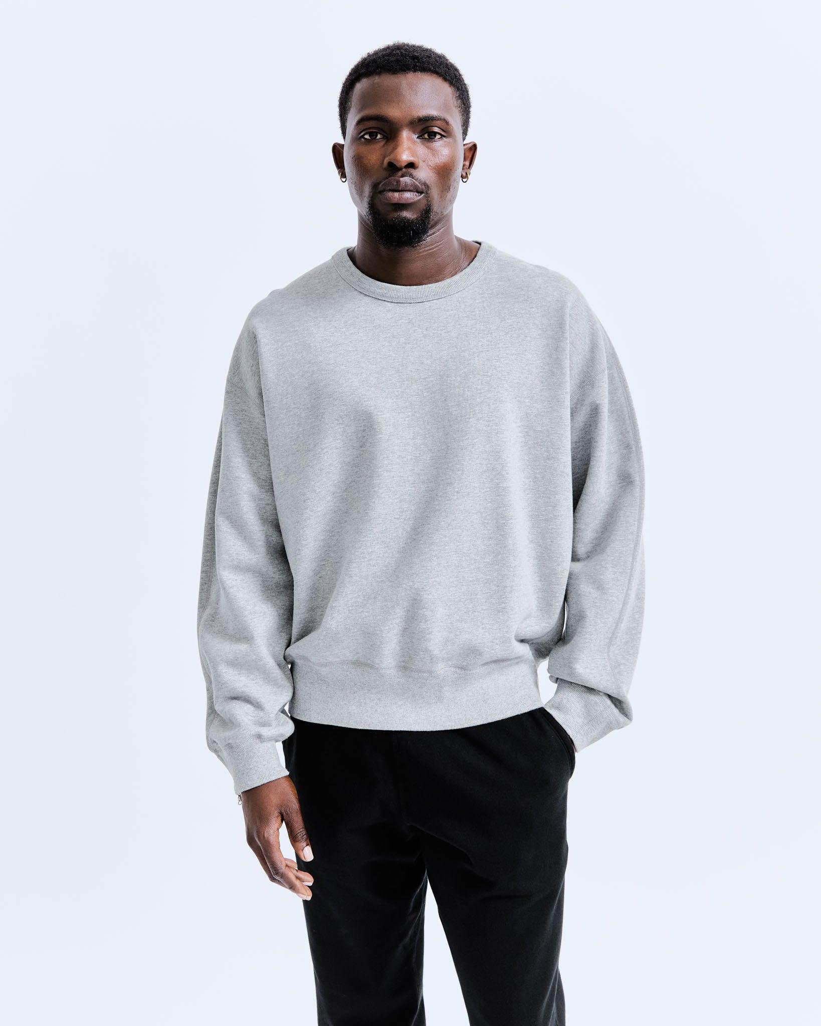 Midweight Terry Relaxed Crewneck Male Product Image