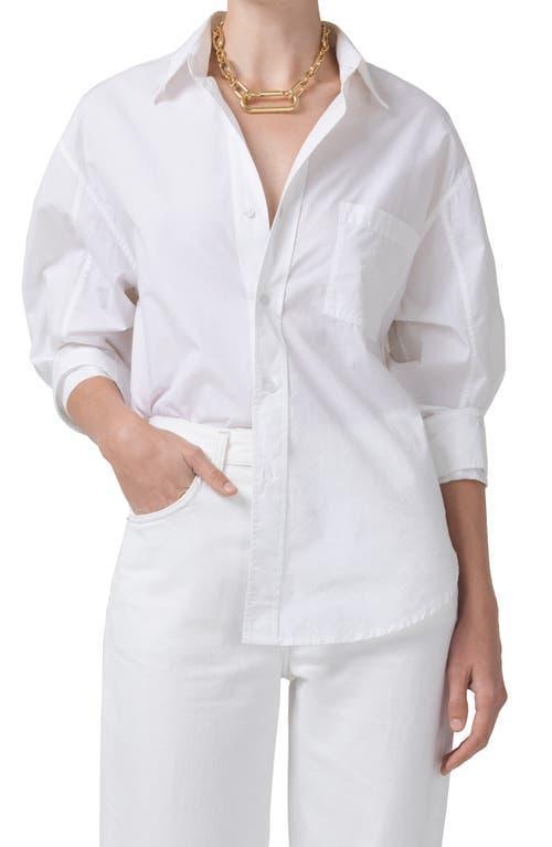 Citizens of Humanity Kayla Oversize Poplin Button-Up Shirt Product Image